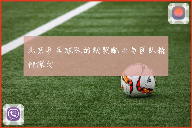 北京乒乓球队的默契配合与团队精神探讨